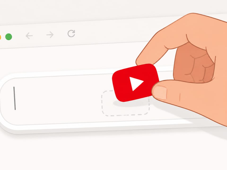 Pasting a YouTube video link into the thumbnail downloader